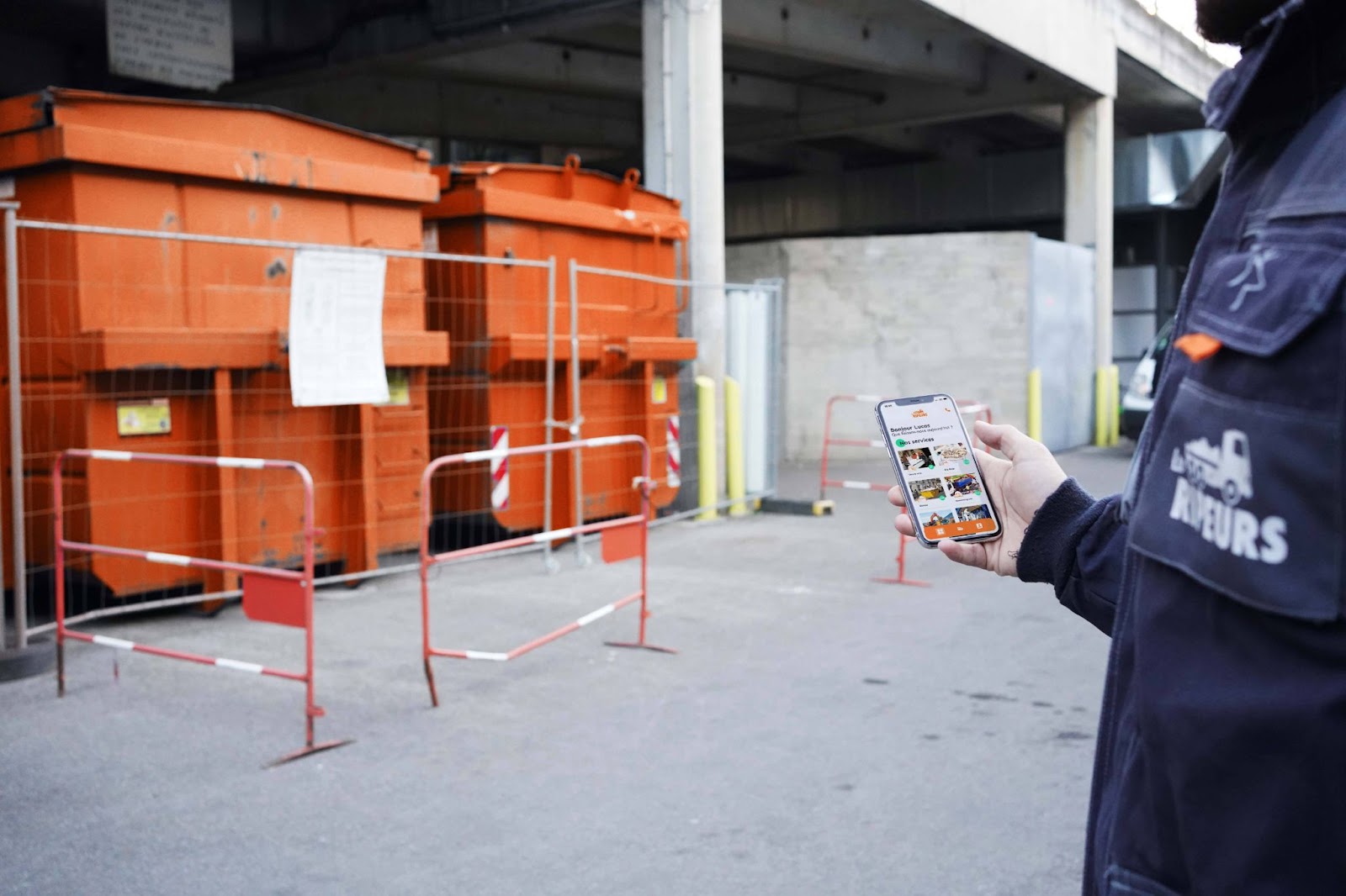 Application Les Ripeurs pour la location de benne à Talange