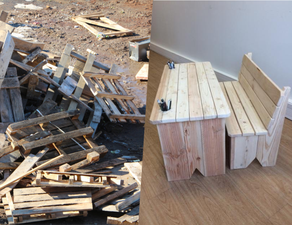 Réutiliser, réemployer ou recycler les déchets de palettes en bois