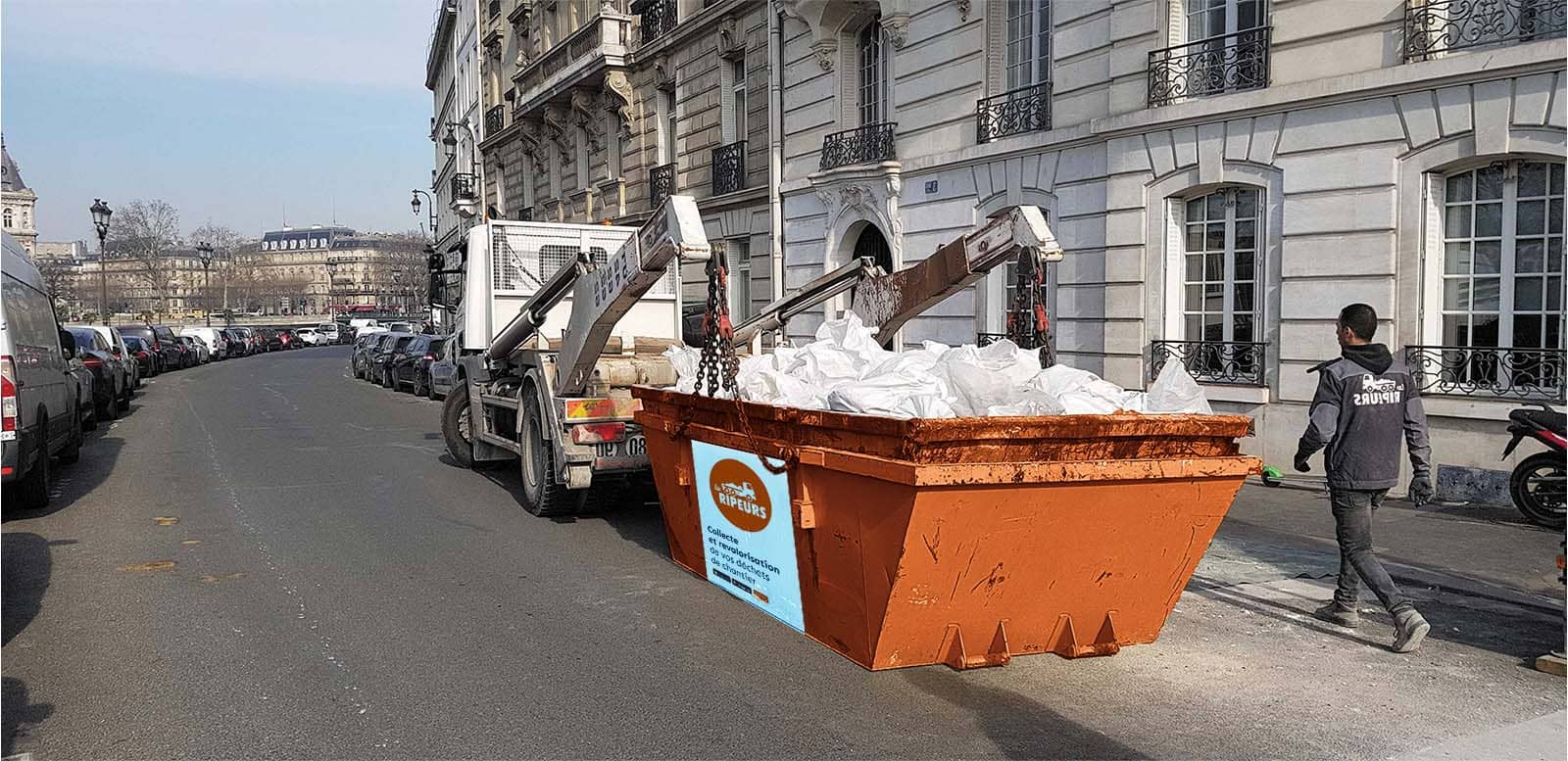Benne de chantier Les Ripeurs à Chénérailles